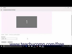 Windows 10 Tutorial Changing the Display Settings Microsoft Training