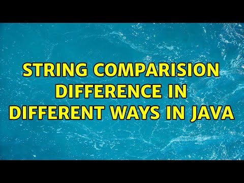 String comparision difference in different ways in java (2 Solutions!!)