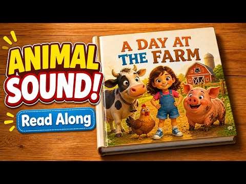 Animal Sounds Song for Kids 🌾A Day at the Farm | Bedtime Story & Read Along @moomookidsnurseryrhymes