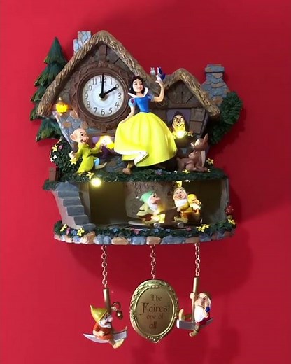 Disney Snow White 'Hidden Treasure' Cuckoo Clock