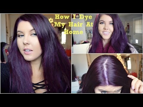 How I Dye My Hair Purple Without Bleach | VLOG
