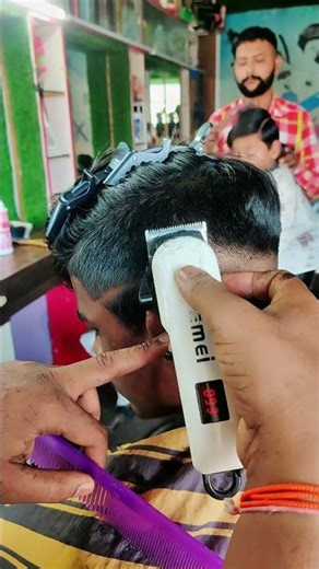 Boys Comb Over Fade with Razor Part Sharp #menshaircut