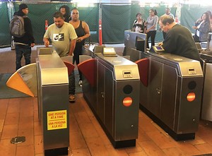 'A Complete Joke': BART Riders Pan New 'Pop-Up' Fare Gates at Fruitvale Station | KQED