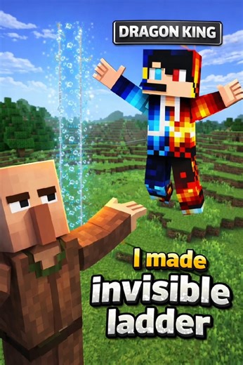 Minecraft Invisible Ladder 😳 | Ye Kaise Chadh Raha Hai? 🤯 #Shorts #shortfeed