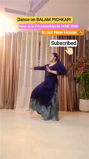 Dance on BALAM PICHKARI in our New House Make us to 210 Subcribers for Home tour ❤