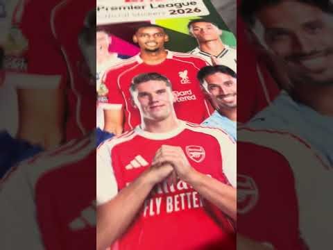 Opening the new Premier League sticker album ￼