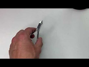 How I hold an orthodontic plier