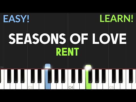 Seasons Of Love - Rent | EASY Piano Tutorial