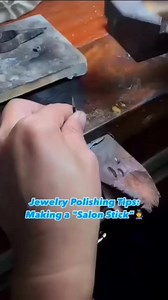 Jewelry Polishing Tips from @kisvijewelryfactoryThis quick 30-second tutorial introduces the Salon Stick, a must-have tool for polishing and grinding jewelry. Perfect for removing defects and adding a stunning gloss to precious metals like platinum.ULPSWhether you're a beginner or an experienced jeweler, this technique can elevate your finishing game! What are your go-to polishing tips? Like Comment and share more and more Follow SilverjewelryCommunityfor more amazing contentips:Making a "Salon 