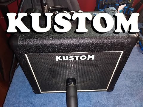 Kustom Tube12A Amp demo...Celestion 8" speaker Swap