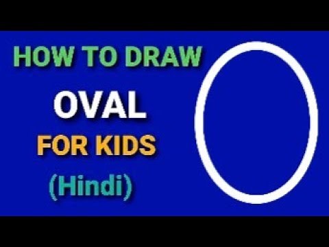 How to draw OVAL for kids