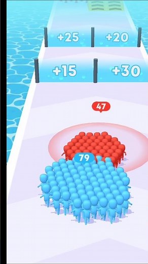 Reached 640 Stick Man in Crowd Count Master Run 3D Gameplay