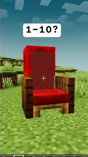 How to Make Chair in Minecraft Shorts | #shorts #minecraft