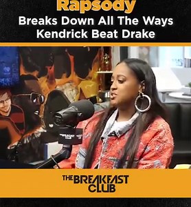 1.2M views · 18K reactions |  Rapsody breaks down the strategy of Kendrick truly bodied #Drake in their rap battle! Let’s discuss ⤵️ Check out the full interview in our bio & #Rapsody’s new album ‘Please Don’t Cry’ out now! iHeartRadio | Breakfast Club | Facebook