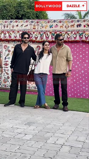 #Ajay Devgan with Daughter naysa and Aman Devgan at jam nagar #ajaydevgan #ambanifamily #bollywoodstyle #bollywooddazzle #StarsEverywhere | Bollywood Dazzle
