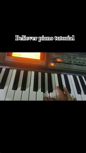 believer piano tutorial #believer #piano #shorts