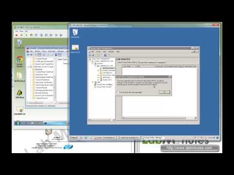 LabMinutes# SEC0029 - Windows 2008 CA User and Computer Certificate Auto-Enrollment
