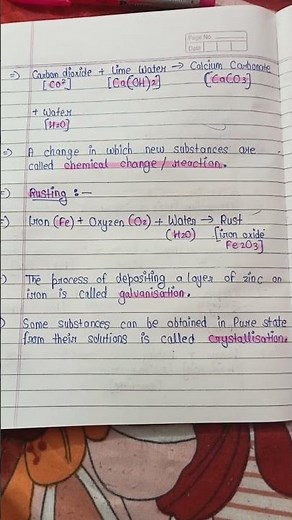 Class 7|| Science Chapter 6 ||Physical and Chemical Changes ||Notes|| #study_k_videos