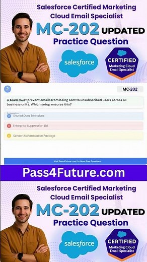 Salesforce Marketing Cloud 2025 | MC-202 Practice MCQs #ExamPrep