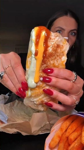🌮 Eating Taco Bell at 2AM... Hits Different! 🌙🔥 | ASMR Mukbang #MidnightMukbang#EatingSounds #shorts