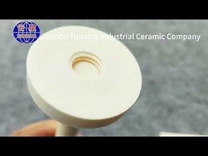 Alumina ceramic tubes and rods can be designed with threads