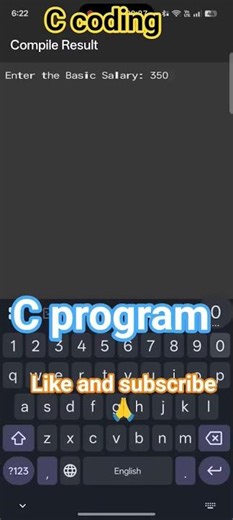 write a C program to employees basic salary,c coding for btech students important skills
