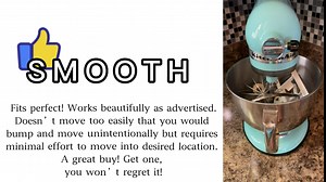 Sliding Mat for KitchenAid Mixer - Metal Mixer Mover Slider Mat Compatible With KitchenAid 4.5-5qt Tilt-Head Stand Mixer, Mixer Sliding Tray