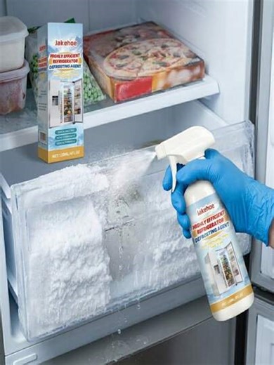 Jakehoe Refrigerator Defrosting Spray 120ml: Adopts A Mild Penetrating Formula To Efficiently Melt Stubborn Frost And Ice, Suitable For Refrigerators And Freezers Of Various Models. It Completes Cleaning, De-Icing And Operation In One Go, And Effectively Inhibits The Generation Of Unpleasant Odors. | SHEIN