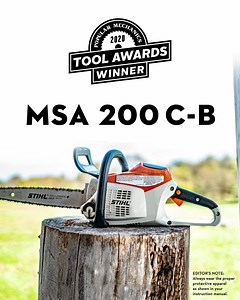 The MSA 200 C-B chainsaw has been recognized by Popular Mechanics as best in class for its unmatched combination of reliability, craftsmanship, performance, and value. | STIHL