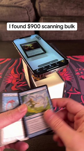This scanner stand is so clutch for scanning a ton of cards at once | card scanner