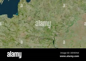 Belarus map - solid. Shadow. Satellite Stock Video Footage - Alamy
