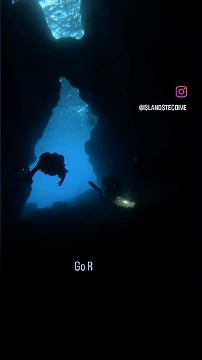 Cavern diving in Gozo, Malta! #scubadiving #gozodiving #underwater
