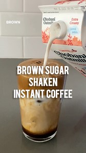 1.7M views · 7K reactions | Brown Sugar Shaken Instant Coffee! This is a must if you need a quick, pick me up off the floor after falling on a hike and busting your leg beverage 藍 iykyk In a mason jar shake together 2 tbs instant coffee, 2 tbs brown sugar, 1/8 tsp cinnamon, 1 tsp vanilla and 1/4 cup boiling water. Shake until thick and frothy. Add ice, your choice of milk and enjoy  #coffee #reels #instantcoffee #brownsugar #icedcoffee | Jacqui Saldaña | Facebook