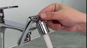 Joy Decor Faucet Aerator, 360° Swivel Faucet Aerator 2 Water Outlet Modes Big Angle Rotate Kitchen Sink Aerator Sprayer Head 1 Pack