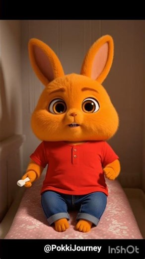 Cute animation of bunny name pokki#shorts#animation#bunny 😸💓