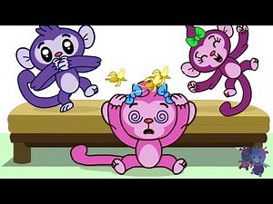 Five Little Monkeys Jumping On The Bed | Popular Nursery Rhymes Collection | ABC Monsters