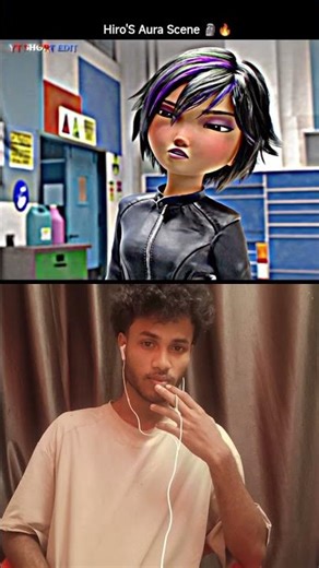 Hiro'S Aura Scene 🗿🔥 | Big hero 6 edit | #edit​​ #shorts​​ #animation​​ | ‎⁨‪ #gatoheroi #gohanks