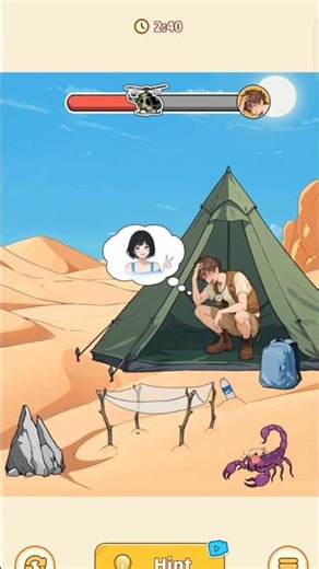 Brain Puzzle 2: Logic Twist Level 3 Solution Walkthrough | Desert Thirst. #shorts #viral #gaming