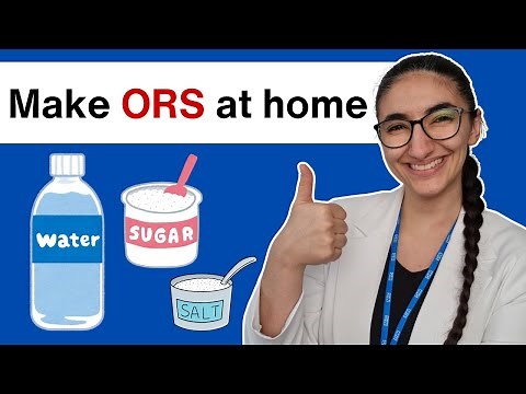 How to make oral rehydration solution (ORS) at home - electrolyte water recipe - WHO recipe