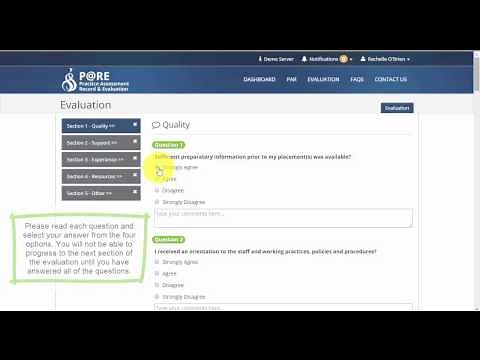 PARE - Accessing the Evaluation - Part 1
