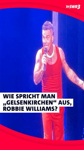 173K views · 1.7K reactions | Warte, bitte noch mal, wie, Gelsen...? 浪 Robbie Williams ist selbst ernannter „King of Entertainment“ und hat die Fans gleich bei der Begrüßung auch davon überzeugt! Was liebt ihr mehr an Robbie – seinen Humor oder seine Musik? #RobbieWilliams #BritpopTour20205 #RobbieWilliamsLive #RobbieWilliamsGelsenkirchen #RobbieWilliamsFans Robbie Williams | SWR3 | Facebook