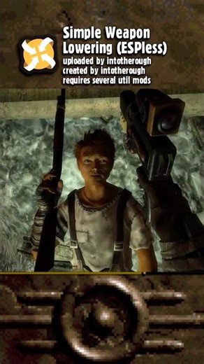Simple Weapon Lowering Mod for #Fallout New Vegas