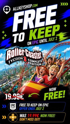 Don't Miss This FREE RollerCoaster Tycoon Deal! 🤯