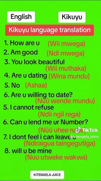 Kikuyu Language Translation for Everyday Phrases