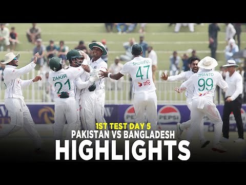 Full Highlights | Pakistan vs Bangladesh | 1st Test Day 5, 2024 | PCB | M8A1K