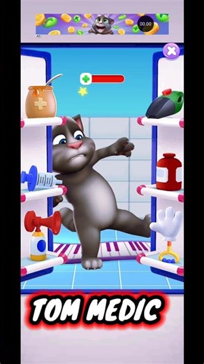 Talking Tom 2 Medicine Tom bad mood #shorts #talkingtom2