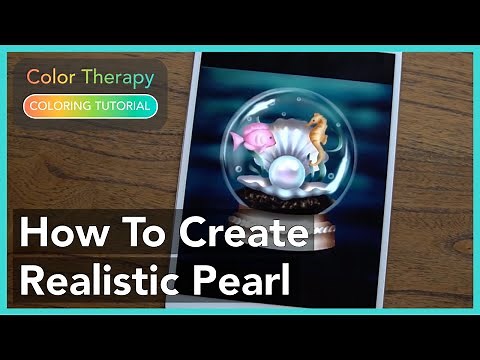 Coloring Tutorial: How to Create Realistic Pearl with Color Therapy App