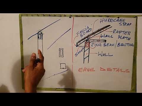 CSEC/ How to Sketch and Label the Eave Details for a Roof