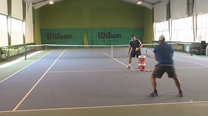 2.1K views · 31 reactions | Here's a very simple and effective drill you can use when working on your 2-handed backhand. You alternate between hitting a normal backhand with 2 hands on the grip, then on the next one you take the right hand off the racket and hit a left-handed forehand. | Online Tennis Instruction | Facebook