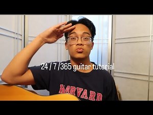 Surfaces - 24 / 7 / 365 (guitar tutorial)